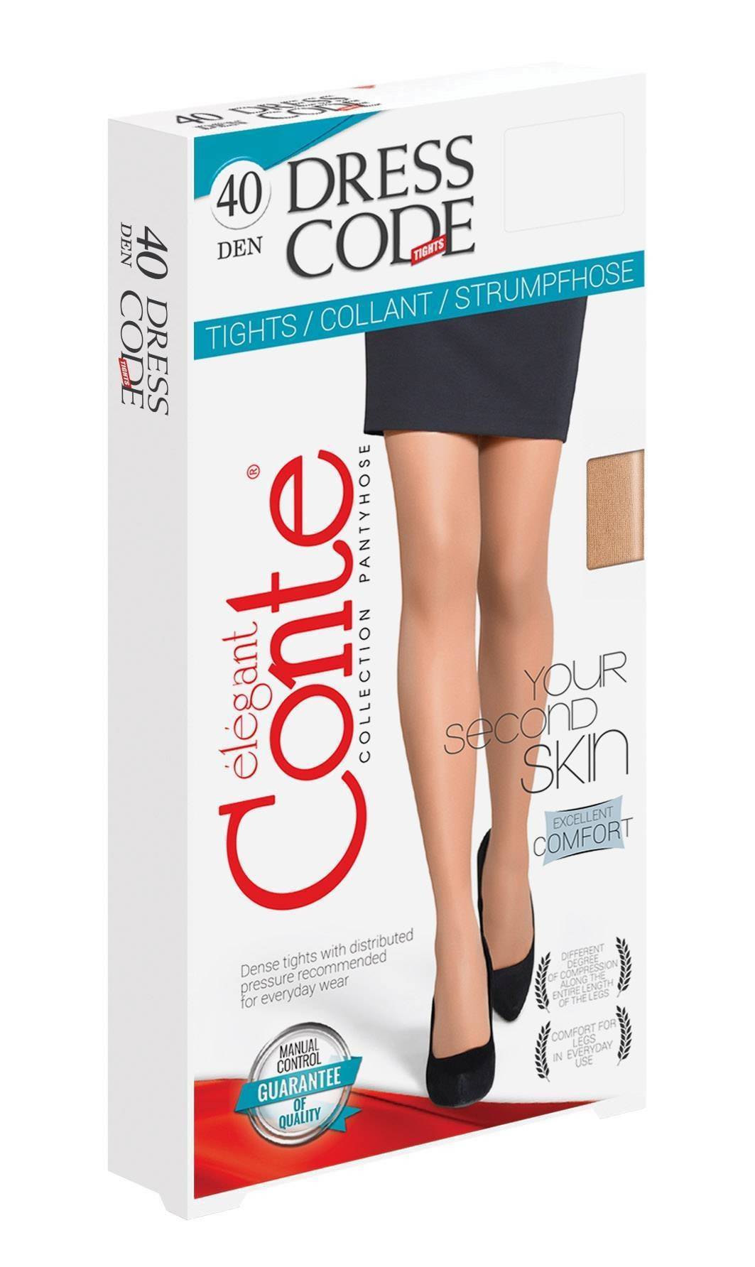 Купить Колготки женские Conte Dress CODE 40 beige