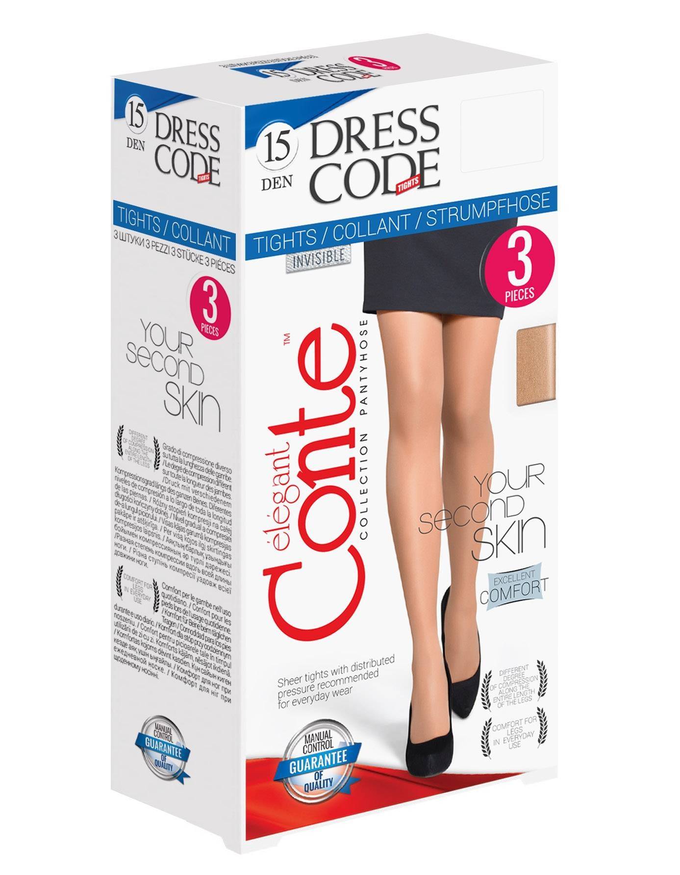 Купить Колготки женские Conte Dress CODE 15 bronzo