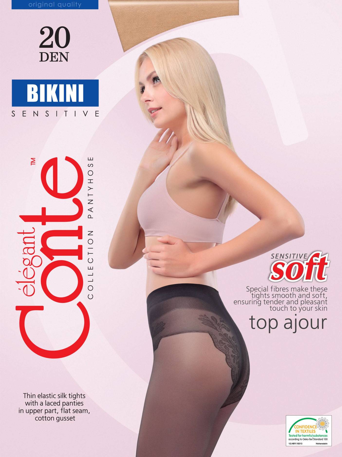 Купить Колготки женские Conte Bikini 20 bronzo