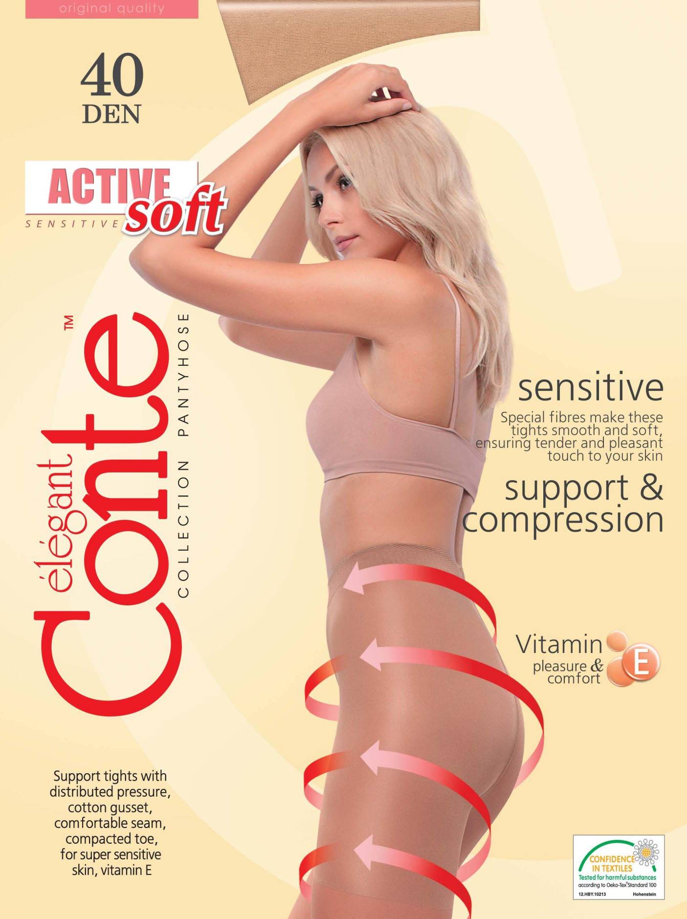 Купить Колготки женские Conte Active Soft 40 mocco